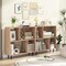 Costway Open Shelf Bookcase Mid Century Modern Cube Bookshelf with 4 Compartments Natural/White/Black